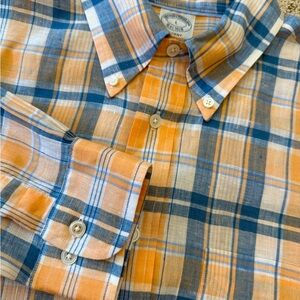 Brooks Brothers Irish Linen Plaid Shirt